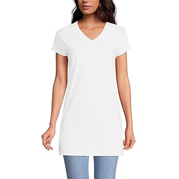 Amazon.com: Lands' End Womens Short Sleeve Jersey Xlong